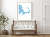 Cape Cod map print with a topographic design by Maps As Art.Cape Cod map print with a topographic design by Maps As Art.