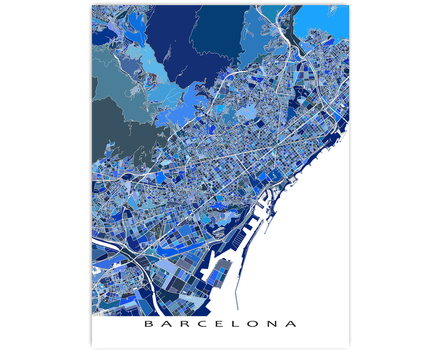 Barcelona Map Pattern Barcelona Map Citymaps DigiAtlas.com | City Maps