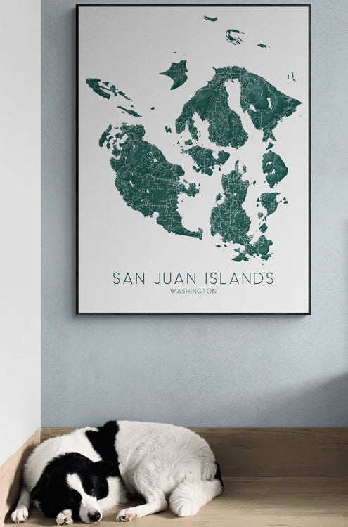 USA Regions and Islands map prints and posters by Maps As Art.
