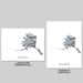 Two versions of an Alaska map print, one landscape and one portrait, on a gray background.