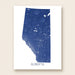Map of Alberta in blue on a white background
