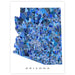 Map of Arizona with a blue mosaic pattern on a white background