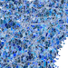 Map of a city with a mosaic of blue hexagonal tiles