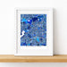 Framed map of Arlington on a white background