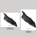 Two black and white maps of Aruba, one in landscape and one in portrait orientation, on a gray background.