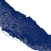 Map of a coastal area with roads and urban infrastructure on a blue background