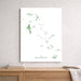 Map of The Bahamas on a white background, displayed on a wall above a wooden shelf.