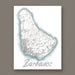 Map of Barbados on a white background with 'Barbados' text.
