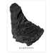Map of Barbados in black on a white background