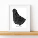 Framed map of Barbados on a white background