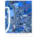 Map of Baton Rouge in blue tones on a white background