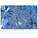 Map of Berlin in blue tones on a white background