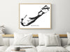 Bermuda island map print with a black and white topographic design by Maps As Art.