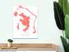 Bora Bora map print by Maps As Art.