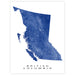 Map of British Columbia in blue on a white background