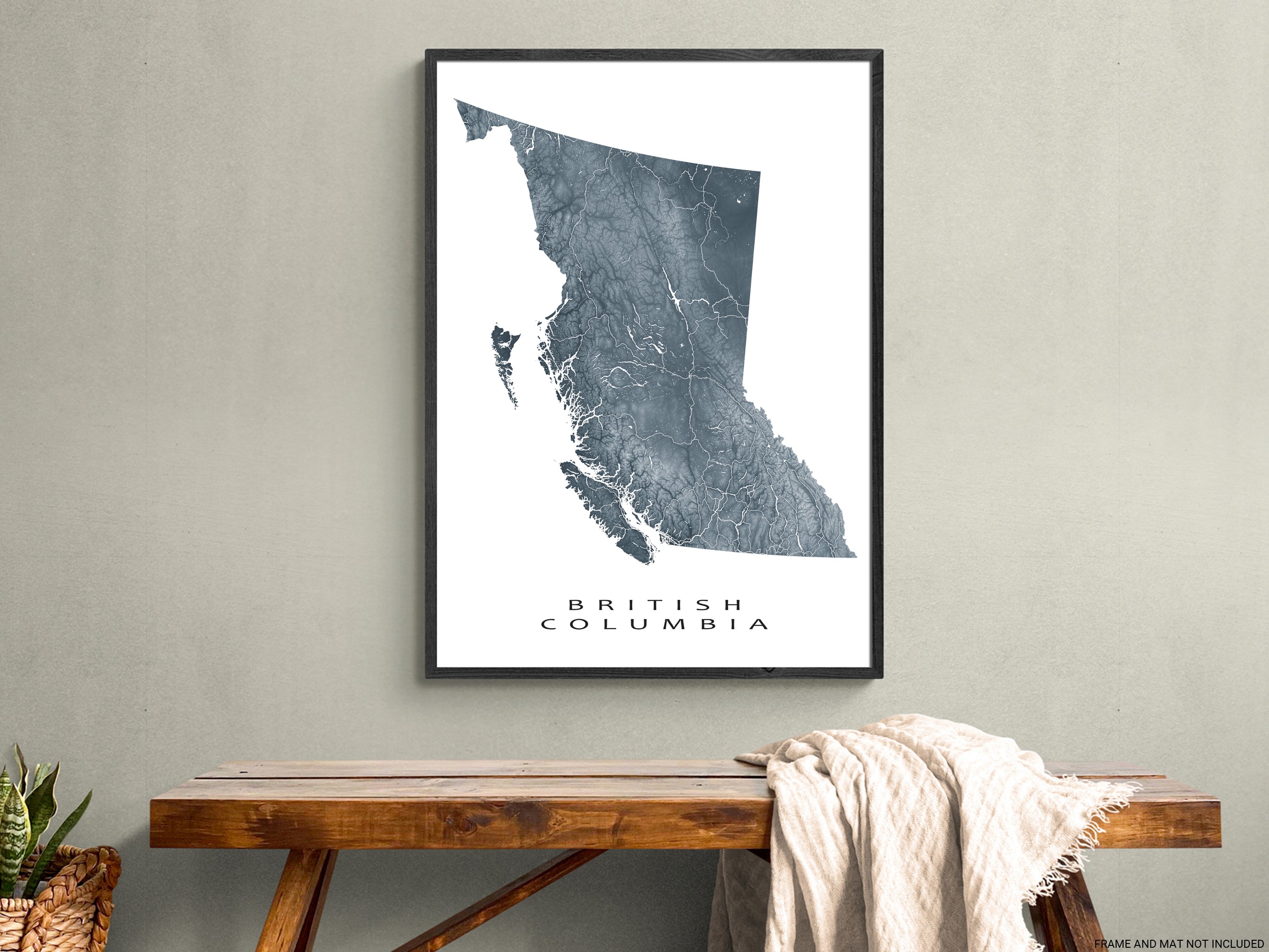 British Columbia Map Wall Art Print - British Columbia Map Print Canada MapsAsArt Cc Snakeplant 2699x2023 