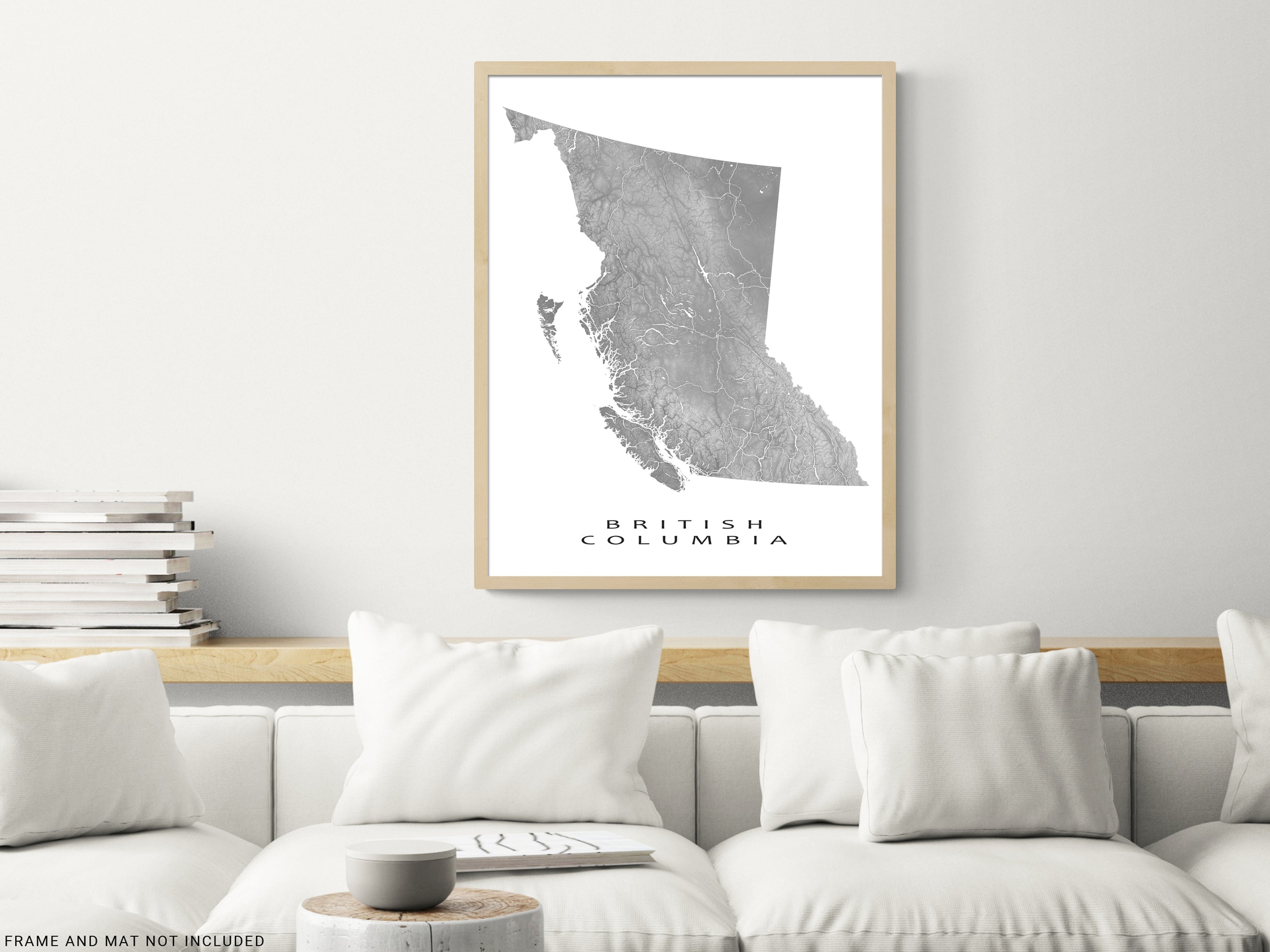 British Columbia Map Wall Art Print - British Columbia Map Print Canada MapsAsArt Cc Sofa 2699x2023 