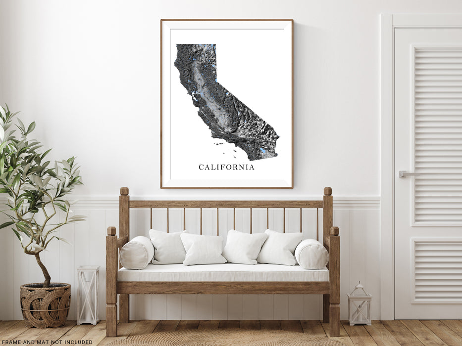 California map print by Maps As Art.