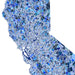 Map of California with a mosaic of blue shapes