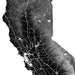 Map of California with roads and topography in black and white