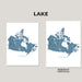 Two maps of Canada on white backgrounds with 'Lake' text above.