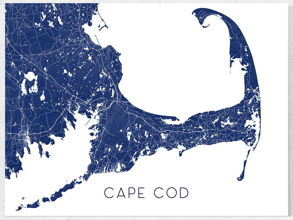 Cape Cod Map Wall Art Print Poster, Massachusetts Decor Road Maps, Pro — Maps As Art cape-cod-map-wall-art-print-poster-massachusetts-decor-road-maps-pro-maps-as-art