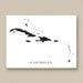 Map of the Caribbean on a white background with 'Caribbean' text.