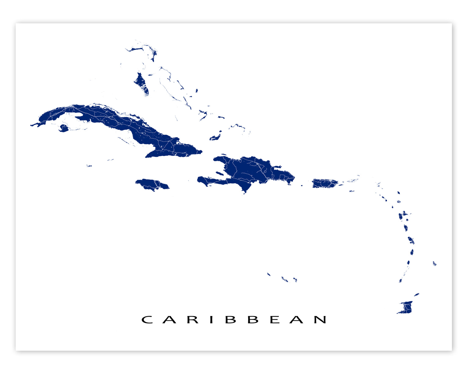 CARIBBEAN Maps As Art