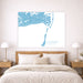 Bedroom with a map of Chatham on the wall