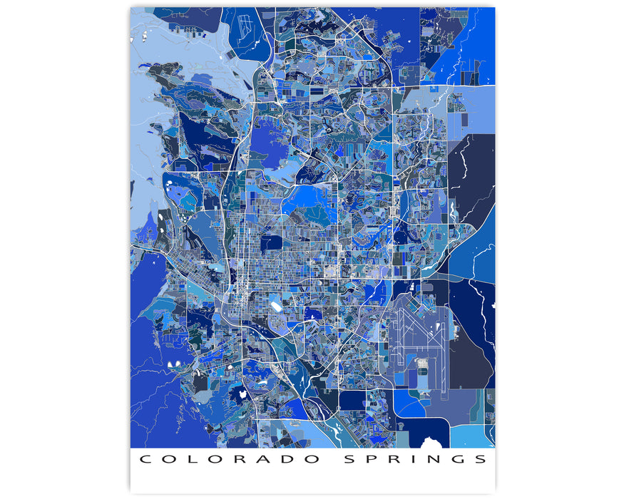 Map Of Colorado Springs Colorado Springs, Colorado Area Map Light