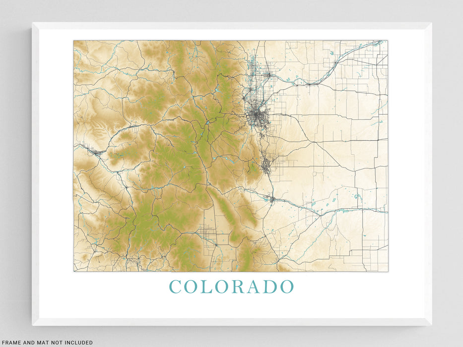 Colorado Size Topo Map Colorado Geologic And Topographic Maps Of The Southwestern