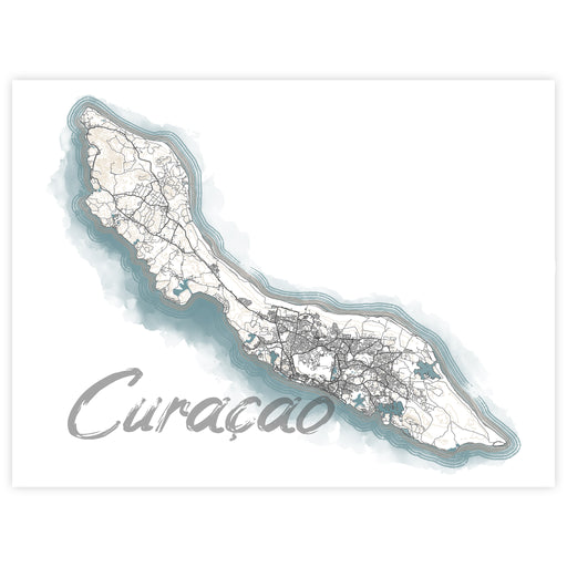 Map of Cárábio with a light blue border on a white background