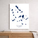 Map of Cyclades Islands, Greece on a white background
