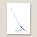 Map of Exumas, The Bahamas on a white background