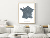 France map print by Maps As Art.