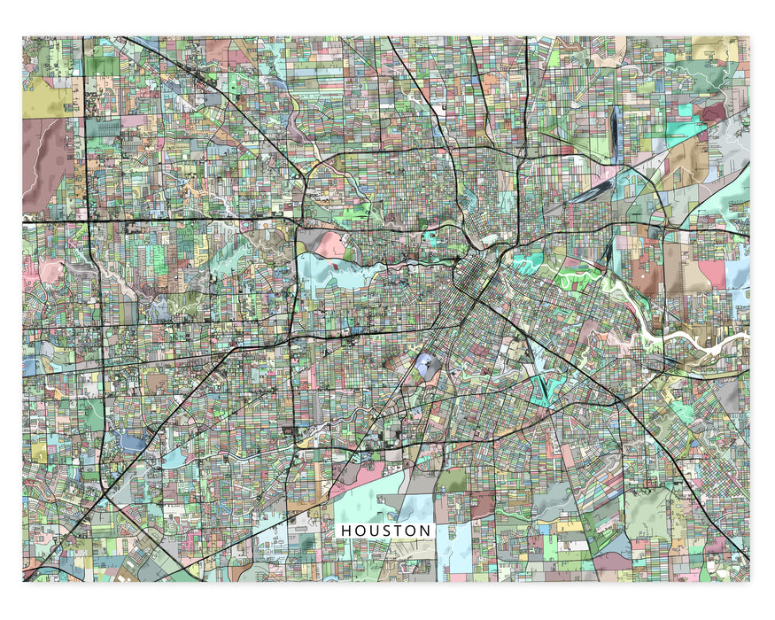 Map Of Streets In Houston To Print Houston Neighborhood Map | Houston