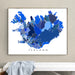Framed map of Iceland on a wall above a white bench.