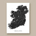 Map of Ireland on a white background with 'Ireland' text below.
