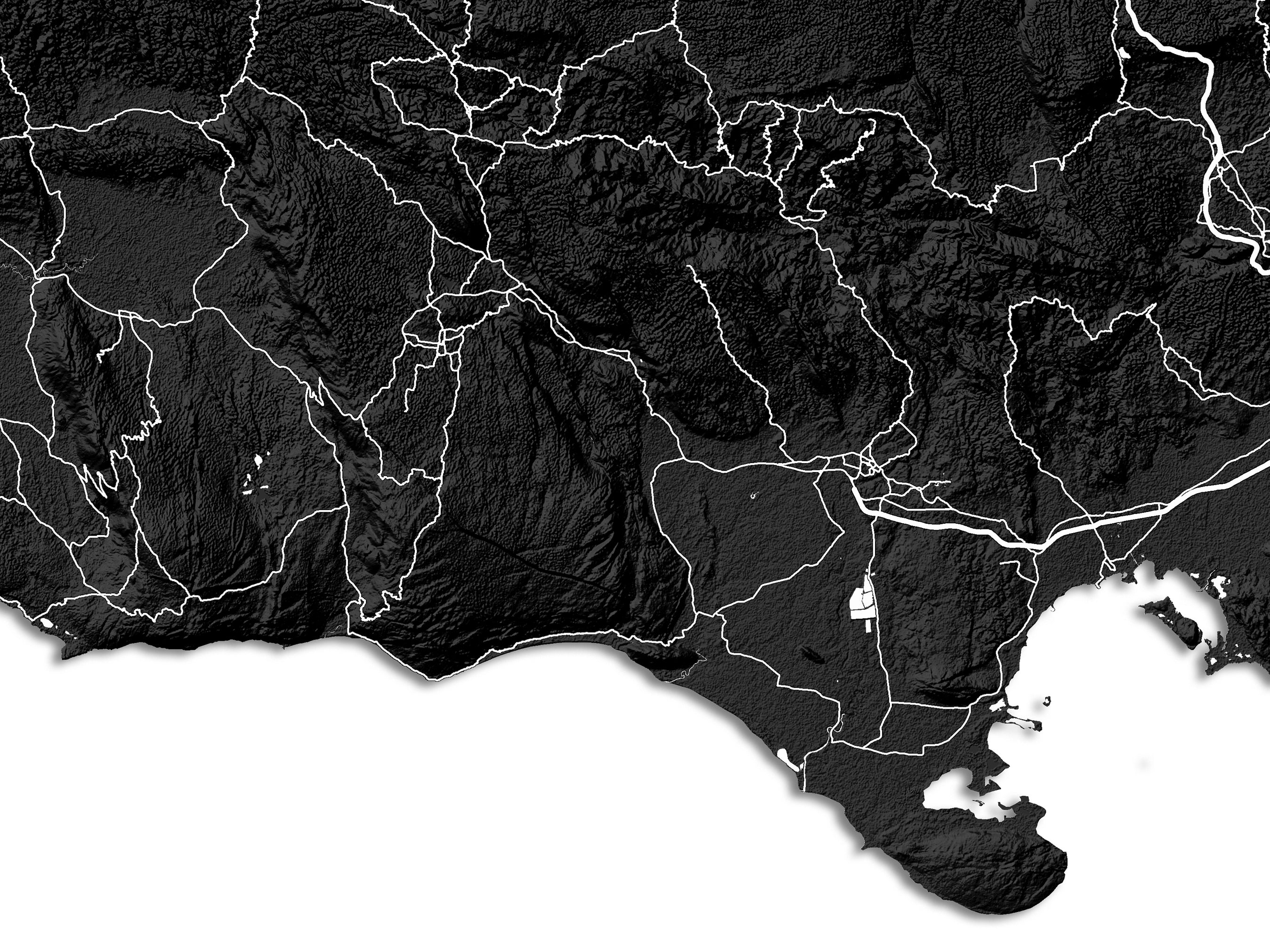 Jamaica Map Print Poster, Black and White Caribbean Island Wall Art Pr ...