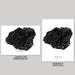 Two black and white posters of Kauai, Hawaii, one landscape and one portrait orientation, on a gray background.