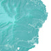 Topographic map of a coastal region with green color scheme