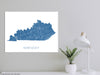 Kentucky state map print in Vintage by Maps As Art.