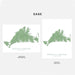 Two maps of Martha's Vineyard, one landscape and one portrait, on a white background with 'SAGE' branding.