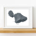 Framed map of Maui, Hawaii on a white background