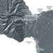 Map of Maui with labeled locations