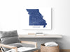 Missouri state map print by Maps As Art.