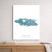 Map of Nassau, New Providence, The Bahamas on a white background