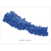 Map of Nepal in blue on a white background