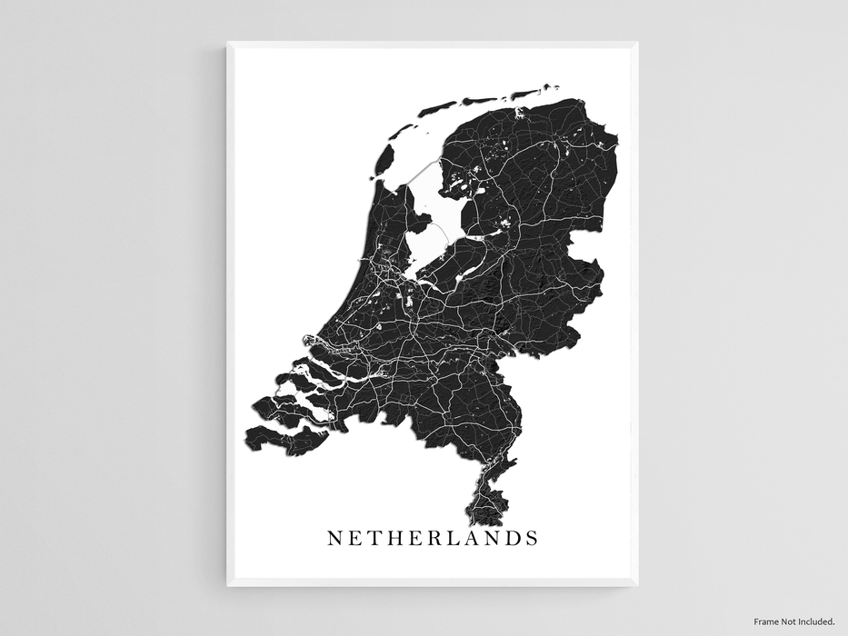 Netherlands Elevation Map North Holland Topographic Map, Elevation,