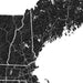 Topographic map of a region with detailed elevation lines.